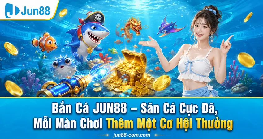 Bắn Cá JUN88 – Săn Cá Cực Đã, Mỗi Màn Chơi Thêm Một Cơ Hội Thưởng