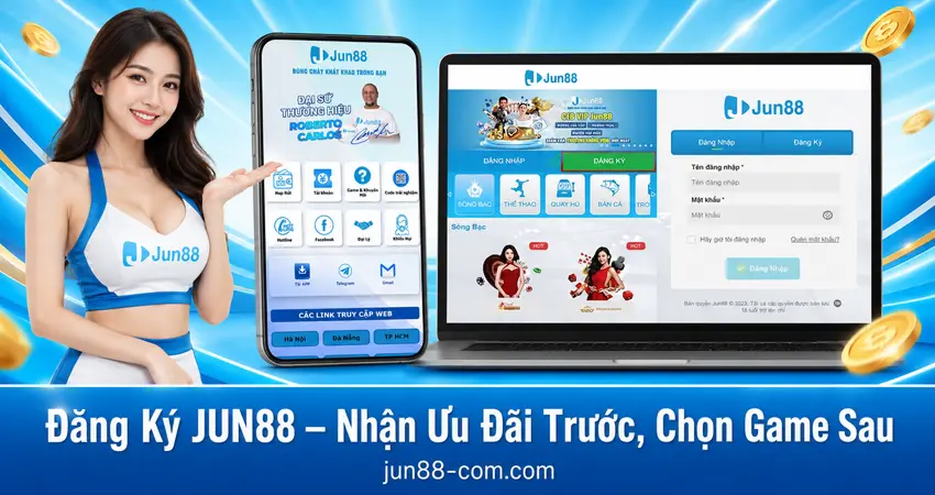 Đăng Ký JUN88 – Nhận Ưu Đãi Trước, Chọn Game Sau